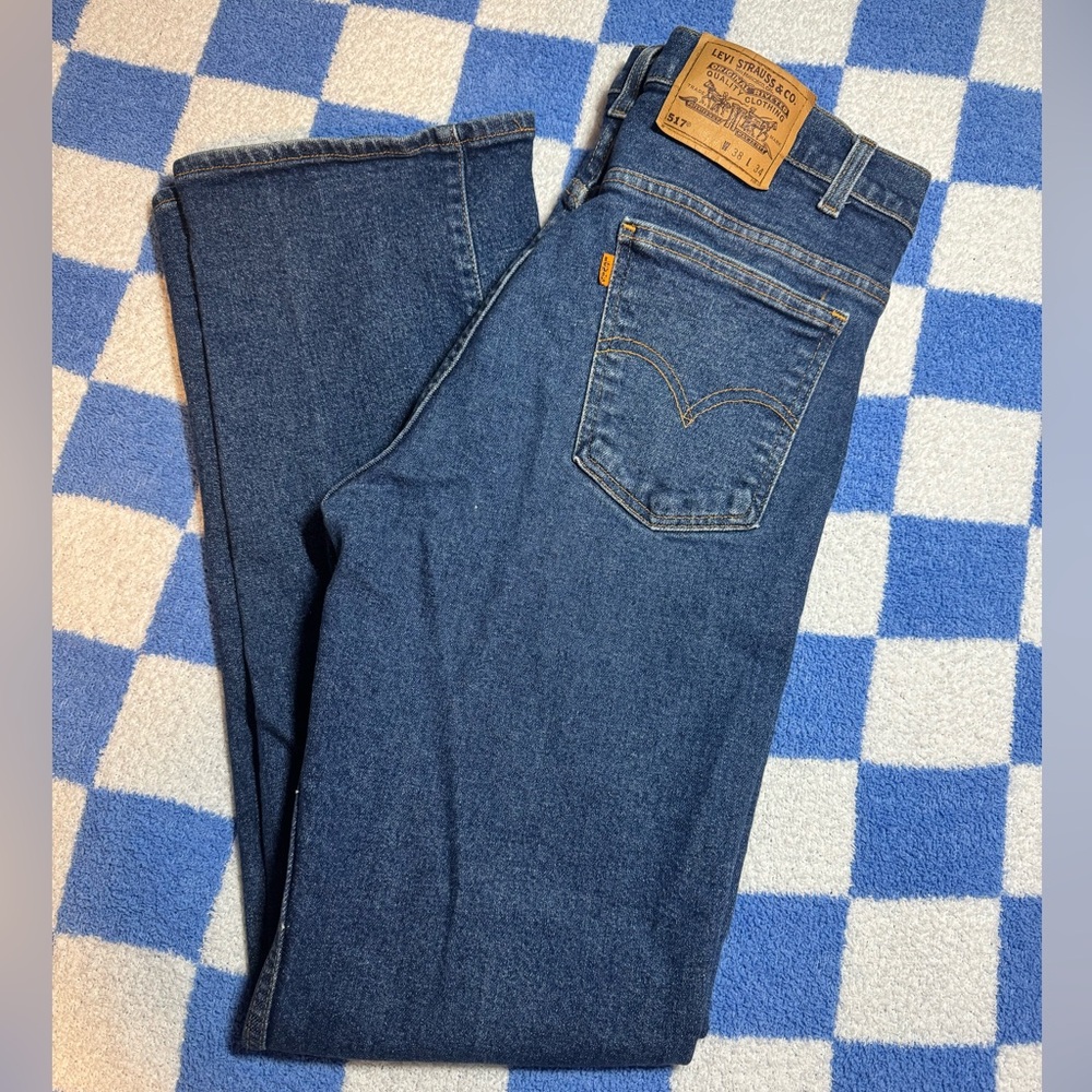 Vintage Men’s Classic Blue Denim Levi Boot Cut Jeans
